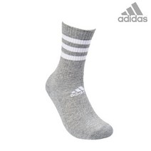 아디다스 3S 쿠션 크루삭스 1P FH6627 장목양말, 그레이화이트/S