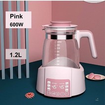 온도 조절 우유 조절기 지능형 아기 양조 우유 분말 우유 워머 뜨거운 물병 유리 45 55 70 100 도, 06 pink_01 CN