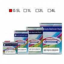 [오너클랜] 자동차보수도장용 크린 1액형 오토클리어 0.5L