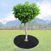 검정 부직포 보온 덮개 풀 제거 시트 멀칭 자재 농사용 월동 보온용 블루베리 화분 잡초 매트 방초 제초 원예 용품 자재 농업용 멀칭용 방지 덮게 풀방지 검정색 재사용 원형 32cm