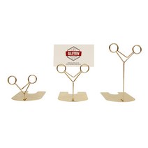 글루텐 골드 안경고리 네임텍꽂이 (소/중/대) 명함꽂이 메모꽂이 메모홀더 가격표꽂이 이름표 꽂이, 대