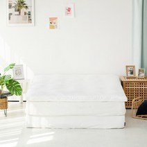 [소프라움] 국민60수 항균 순면 토퍼커버 퀸 (화이트)