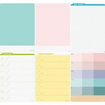 포코스 나노패드 NPL-01~06 탈부착 칼라보드 메모보드, 선택:NPL-01메모-민트, 단품