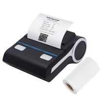 Milestone 미국 HENGTONG MHT-P8001 휴대용 블루투스 영수증 프린터 80mm 영국 규제 100 ~ 240V, 영국 플러그