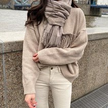 더클립 / [램스울 50] 징글벨 베이직 라운드 울 니트 - 5color