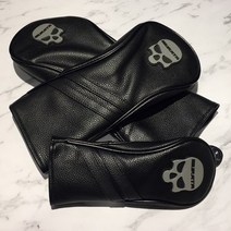 무라타 일본 스컬 2020 골프 드라이버 우드 유틸리티 헤드커버, 블랙