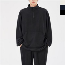 케이알글로벌D48 남자 후리스 아노락 1P 뽀글이 반집업 플리스빠른배송
