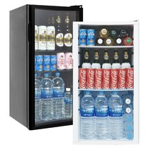 씽씽코리아 음료수냉장고 냉장쇼케이스 소형냉장고 미니냉장고 SD-92 화이트 사무실냉장고 카페냉장고 술장고, SD-92(블랙) LED