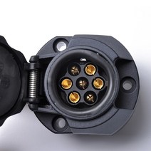 자동차 견인 고리 스트랩 차량 12v 7핀 내구성 plascit 트레일러 연결 소켓 유럽 표준 트럭 액세서리 카라바나 어댑터 연결 보호