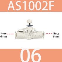 해피아워몰 SMC 타입 속도 컨트롤러 원터치 피팅 공압 AS1002F AS2002F AS2052F AS3002F AS4002F 로트당 10 개, [12] AS1002F-06