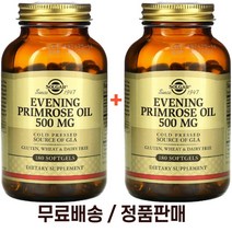 솔가 달맞이꽃종자유 감마리놀렌산 500mg 180정 2팩, 2개