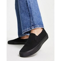 ASOS DESIGN 도티 블랙 슬립온 스니커즈