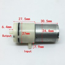 미니 에어 펌프 마이크로 5824 모터 DC 3.7V 6V 2.5LPM 산소 진공 다이어프램 음압 마사지 폭기, 02 6V