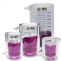 이중층 내열유리 비커 광촉매 반응기 50ml 250ml 300ml