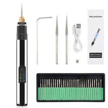 소형 다기능 전기 목공 가정용 대패 무선 조각 펜 원목 돌 복숭아 보석 유리 도자기 연마 USB 충전식, Set B