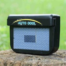 무시동 히터 캠핑 야외 미니 난로 차량용 온풍기 Solar power car auto air vent cool fan 쿨러 환기 시스템 라디에이터 팬 배기 열 팬 자동차 팬, 블랙