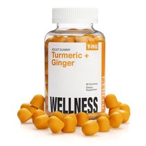 티알큐 웰니스 강황 + 생강 성인용 구미, 60개입, 1개