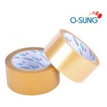 시둥마켓 +[시둥마켓]+_ 금속테이프 다목적테이프 보양테이프 동박테이프 아크릴테이프, 오성아크릴박스테이프(투명 황색)48mmx40m 5, 황색48mmx50m-50개