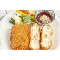 업소용 미단 생등심 생돈까스 치즈듬뿍 통치즈돈까스 개당 140g (10장 내입). 총 중량 1.4kg 이상. 두툼한 사각 치즈롤