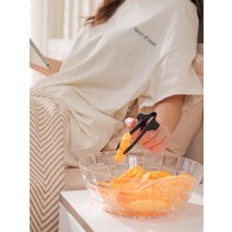 다기능 게이밍 젓가락 스낵 클립 PC방 4쌍 핑거 푸드 과일 파티 손 안묻히는 도구, 화이트 4쌍