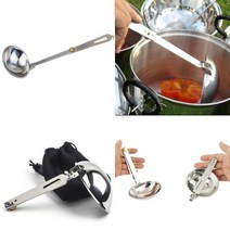 떡라면국자 워터저그얼음국자 초보캠퍼 스텐 취사도구, 상세페이지 참조