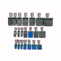 압인기 높이 4mm 7mm 및 12mm muti digits 롤링 고무 도장 번호 롤러 씰, 13 6 digits 4mm