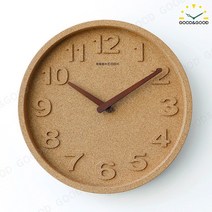 아기방 시계 친환경 코르크 에코 벽시계 집들이 선물, WC005_코르크