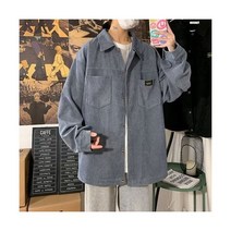 여성 코듀로이자켓 골덴자켓 읽기 쉬운 봄 캐주얼 자켓 남성 루즈 턴 다운 칼라 코듀로이 코트 남자