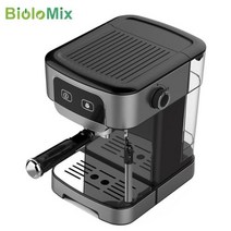 커피머신 가정 커피 카페 머신 자동 biolomix 1200w 20 bar 에스프레소 인스턴트 예열 메이커 우유 frother 테라 카푸치노 온수 스팀, cm6868 커피 메이커, 유럽 ​​연합, CM6868 Coffee Maker+UK