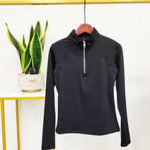 승마 baselayer 여성 긴 소매 승마 티셔츠 여성 승마 셔츠 승마 쇼 마술 의류, 검은 색, l