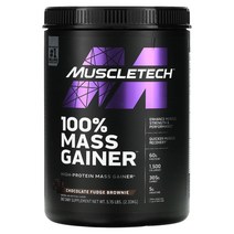 머슬테크 매스 게이너 Mass Gainer 초콜릿 퍼지 브라우니 2.33kg, 1개