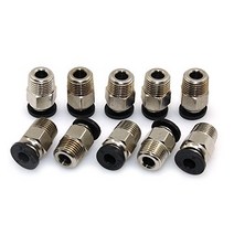 BIQU PC4-M10 Male Straight Pneumatic PEFE Tube Push for E3D-V6 Fitting Connector Bowden Extruder 3D, 1