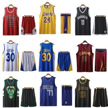 NBA 유니폼 아동 어린이 성인 NBA져지저지 농구 유니폼 코비 커리 조던 르브론 키즈