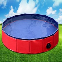 애견욕조 풀장 강아지 목욕 펫 수영장 반려견 간이 접이식 에어매트 대형 120X30, 01.대형 레드