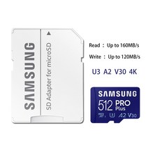 SAMSUNG 메모리 카드 EVO 플러스 마이크로 SD 64 기가 바이트 클래스 10 U1 MicroSD C10 UHS-I 트랜스 플래시 128 256 U3 4K, [06] MB-MJK-256GB