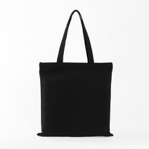 지퍼에코백 캔버스 재질 내부포켓 34x36cm 블랙 무지 가방만들기 염색용가방 보조가방 홍보 판촉물
