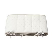 이케아 레나스트 범퍼패드 도트/화이트 그레이60x120