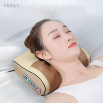 Riutiyo 안마베개 수면참견 안마기 목어깨 안마기 등 허리 마사지기, 안마베개×1