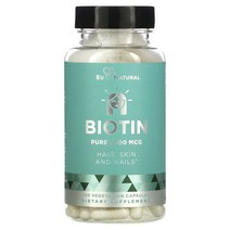 (아이허브) Eu Natural Biotin 5X000 mcg 120 Vegetarian Capsules 빠른직구