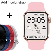 2022 블루투스 통화 스마트 워치 남성 여성 피트니스 트래커 smartwatch 7, pk add bk we be rd