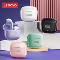 Lenovo LP40 Pro TWS 무선 이어폰 블루투스 5.1 스포츠 소음 감소 헤드폰 터치 컨트롤 250mAH, Pink
