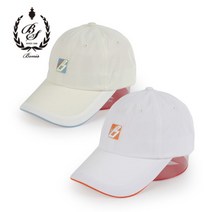 [보니스골프] OSSM06 전면 자수로고 포인트 골프캡모자, FR, 아이보리