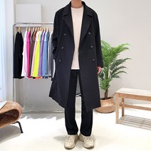 토니어스 남자 오버핏 더블 롱코트 2color 코트
