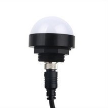 LED 미니 3 색 경고등 3W 24V 방수 방진 항공 M12 GX12 커넥터 금속 표시기 산업용 버저 램프, 01 1