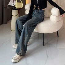 아리엘스타일 빈티지한 포인트룩 파니펍데님팬츠