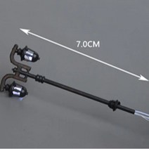 미니어처 LED 가로등 공원 만들기 소품 하우스 디오라마 건축 모형 키덜트 테라리움 인형집 피규어 도로 DIY 재료 2구