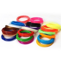 사용이편리한 3D펜 안전한 3디펜 선물용 3d 인쇄 펜에 사용 5m 17 색 1.75mm abs 필라멘트 스레드 플라스틱 3d 프린터 재료, 푸른