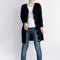 와이제이 보들보들 브이넥 롱가디건 니트 빅사이즈 가디건 YJK160