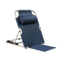 휴대용 침대 등받이 조정 가능한 각도 Foldable 베개 다기능 스틸 의자 바닥 의자 독서 지원 성인 먹는 소파, 파란색, S 6 기어, 옥스포드 천