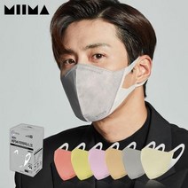 귀편한 미마마스크 KF94 컬러 마스크 30개입 01. 대형:그레이, 색상, 1개